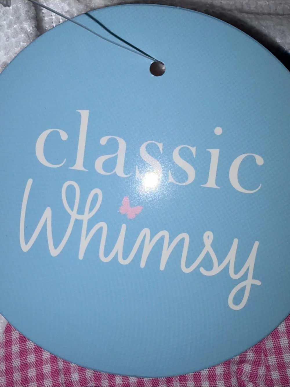 Classic Whimsy pink and white terry swim cover up sz 3-4T NWT